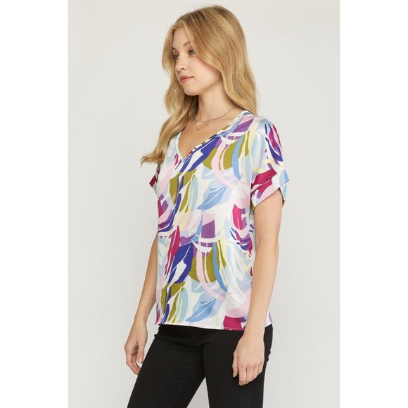 Entro Abstract Double V Top - Picture 3 of 7